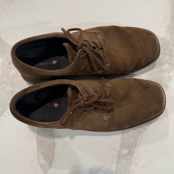 Merrell World Vue Suede Lace Up Leather Comfort Shoe Mens Size 12 Brown Gorpcore - Picture 6 of 8